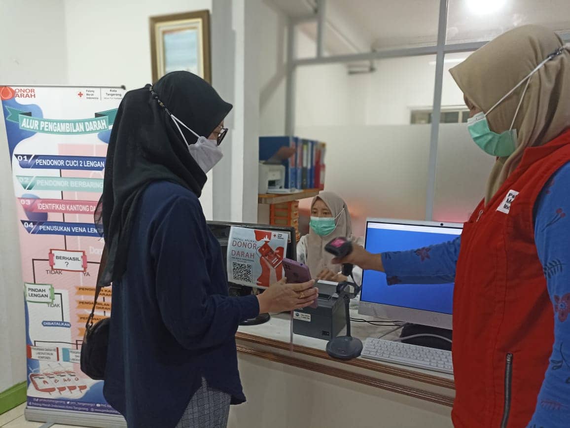Permudah Masyarakat Mendonor, PMI Kota Tangerang Luncurkan Aplikasi Donor Darah